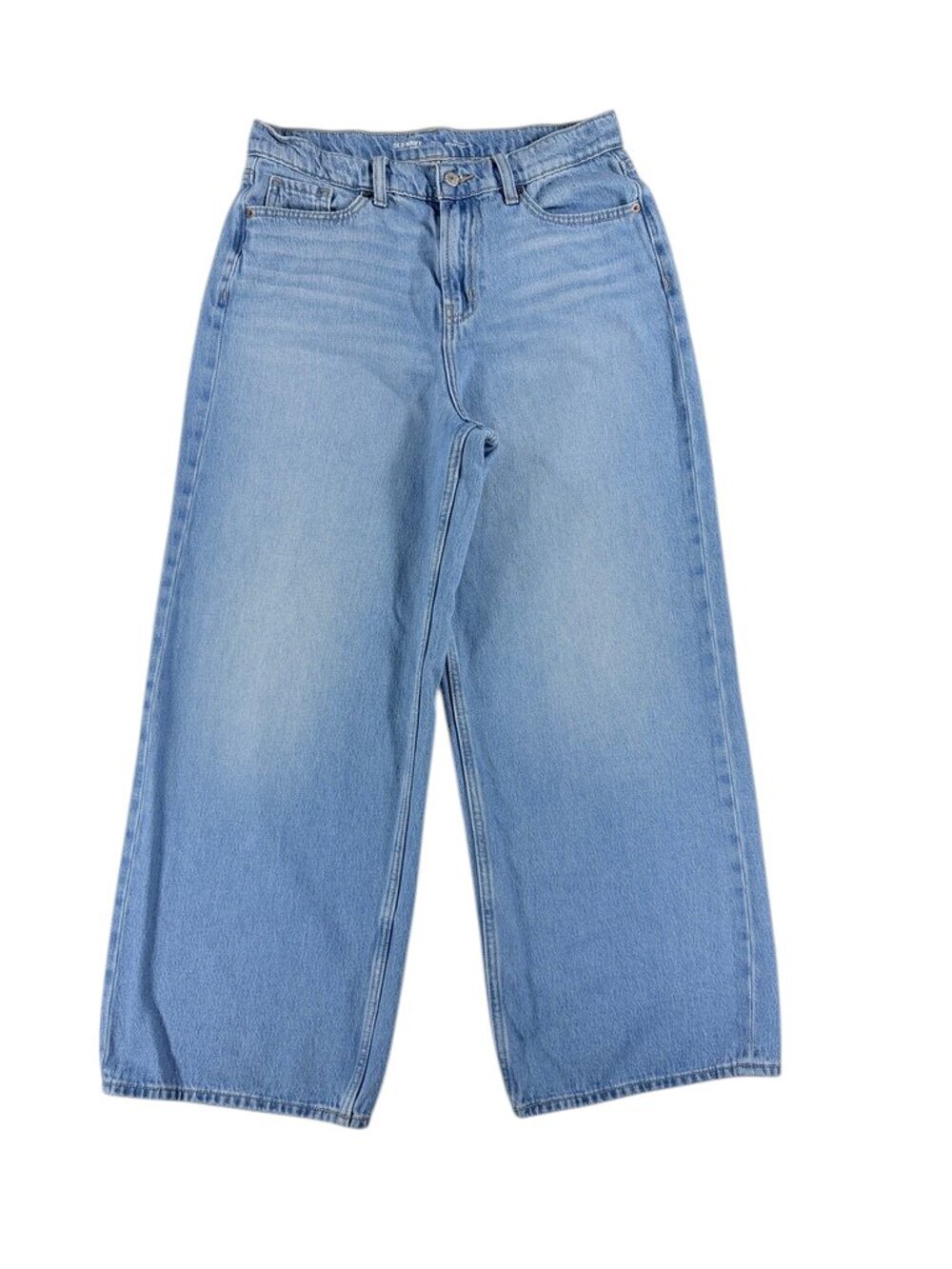 Women's High Rise Baggy Wide Leg Jeans Light Wash Size 10